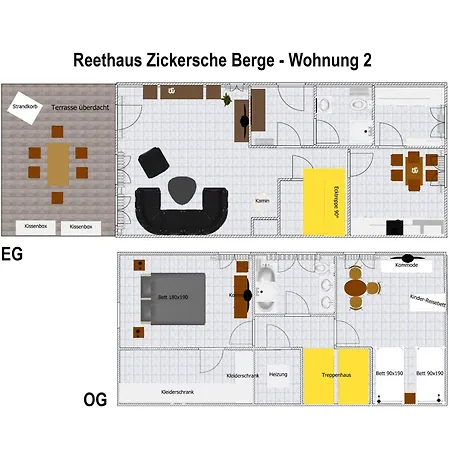 Reethaus Zickersche Berge - Wg 02 Mit Kamin Und Terrasse Kır Evi